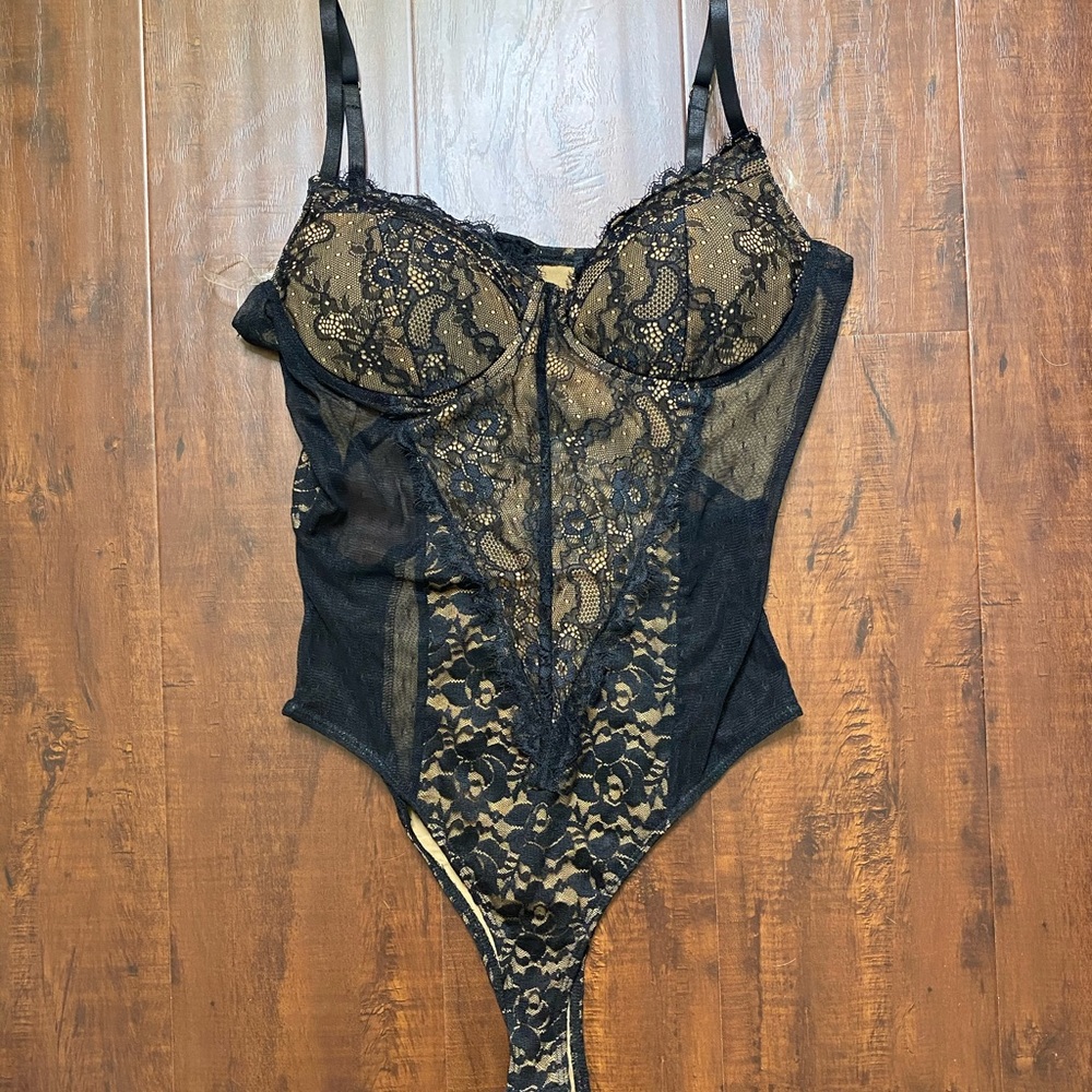 Black Mesh Bodysuit